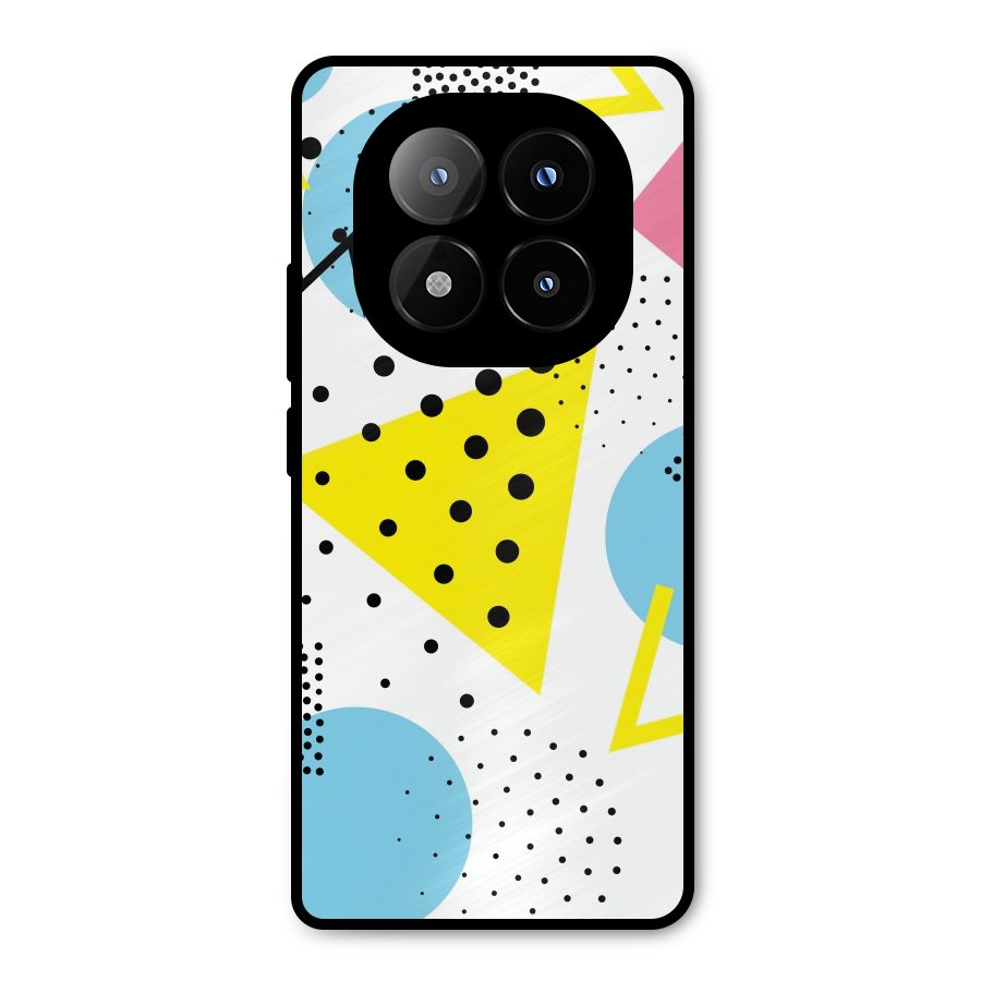 Abstract Geometry Metal Back Case for Redmi Note 14 Pro Plus 5G