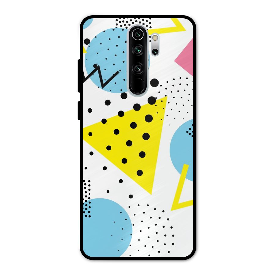 Abstract Geometry Metal Back Case for Redmi Note 8 Pro