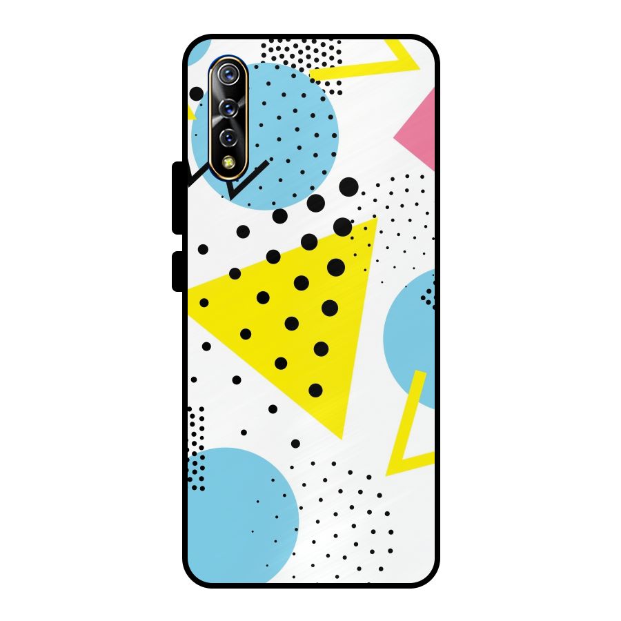 Abstract Geometry Metal Back Case for Vivo S1