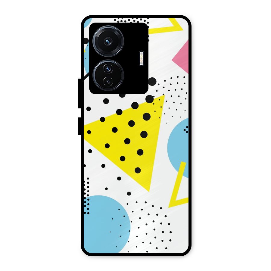 Abstract Geometry Metal Back Case for Vivo T1 Pro