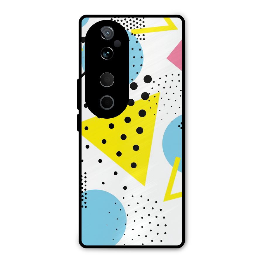 Abstract Geometry Metal Back Case for Vivo T3 Ultra