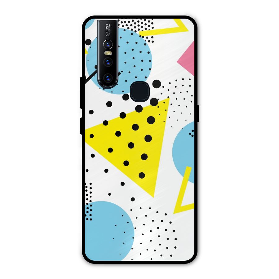 Abstract Geometry Metal Back Case for Vivo V15