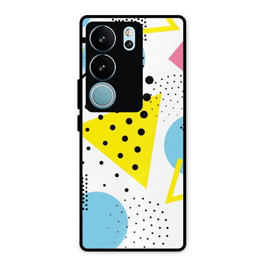 Abstract Geometry Metal Back Case for Vivo V29
