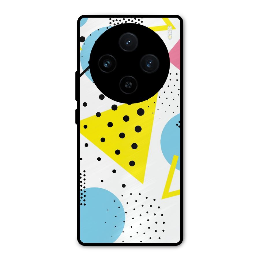 Abstract Geometry Metal Back Case for Vivo X100