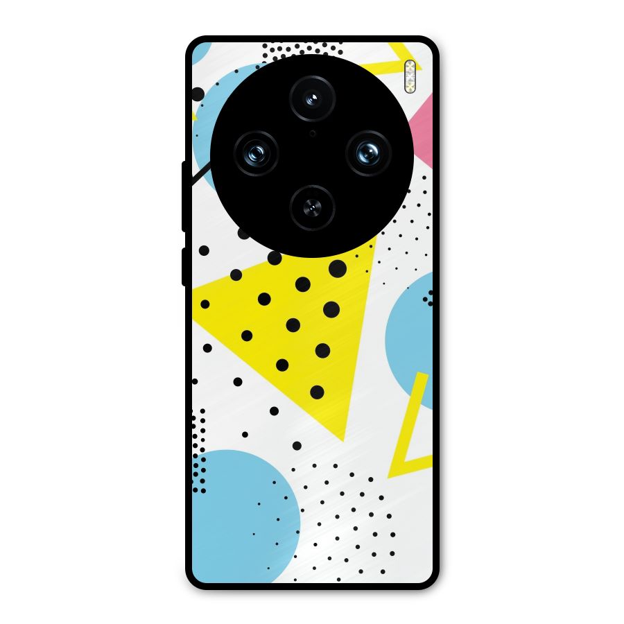 Abstract Geometry Metal Back Case for Vivo X100 Pro