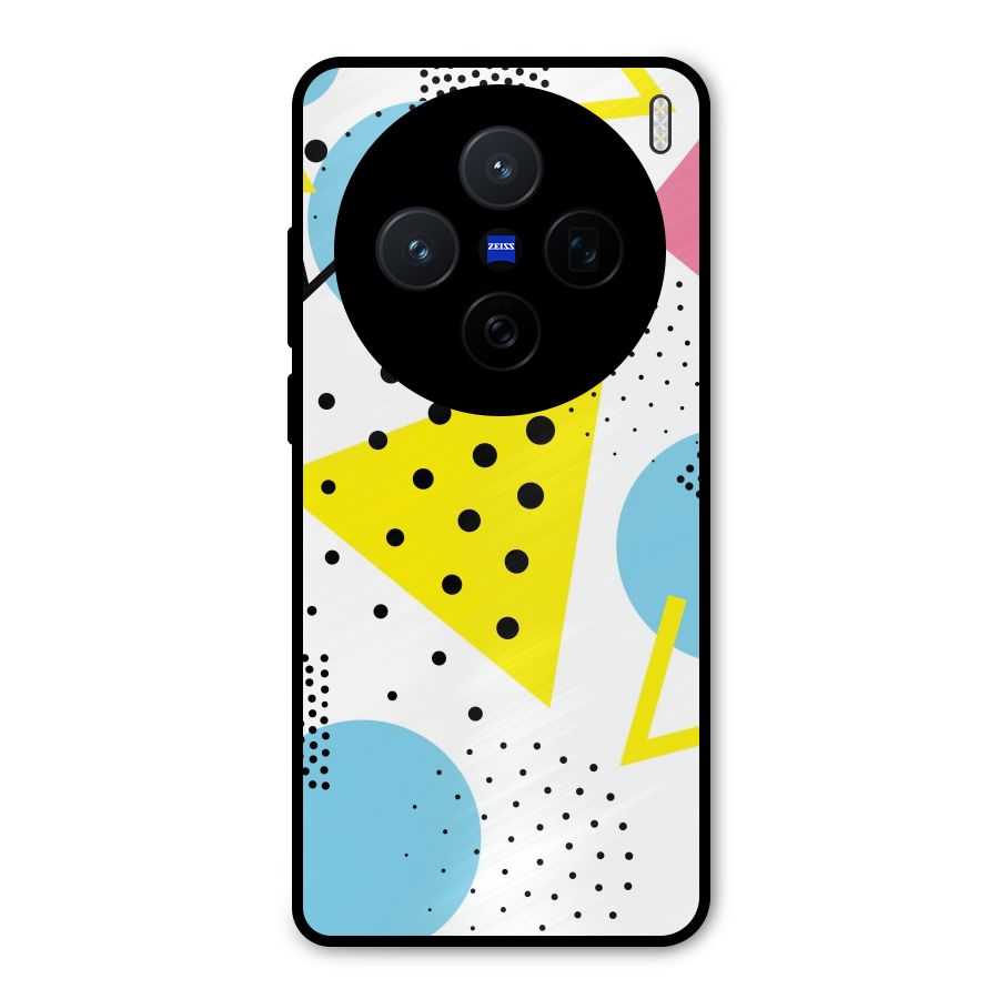 Abstract Geometry Metal Back Case for Vivo X200