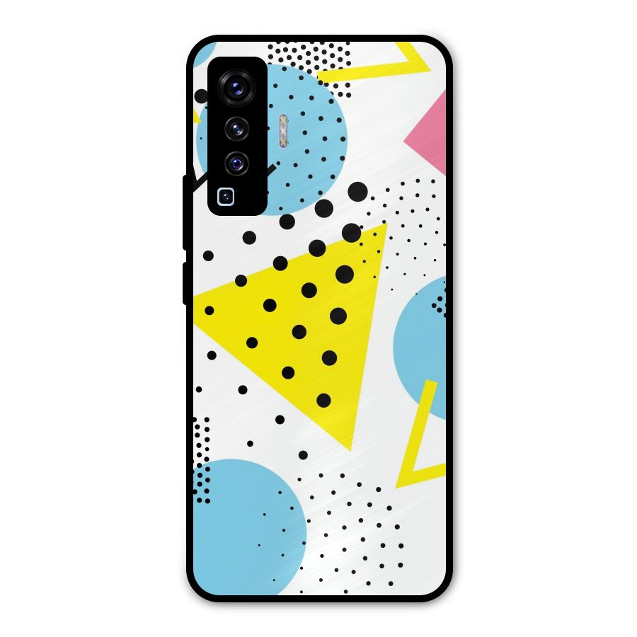 Abstract Geometry Metal Back Case for Vivo X50