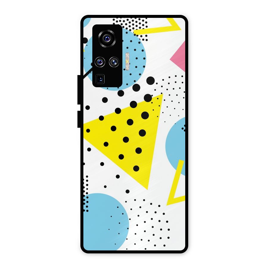 Abstract Geometry Metal Back Case for Vivo X50 Pro