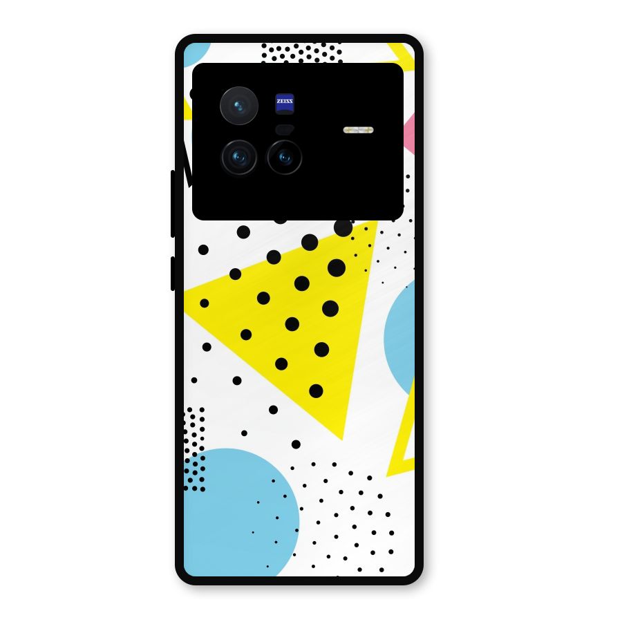 Abstract Geometry Metal Back Case for Vivo X80