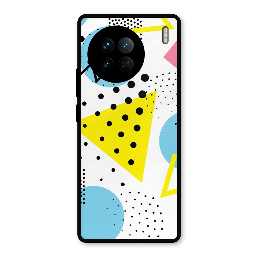 Abstract Geometry Metal Back Case for Vivo X90