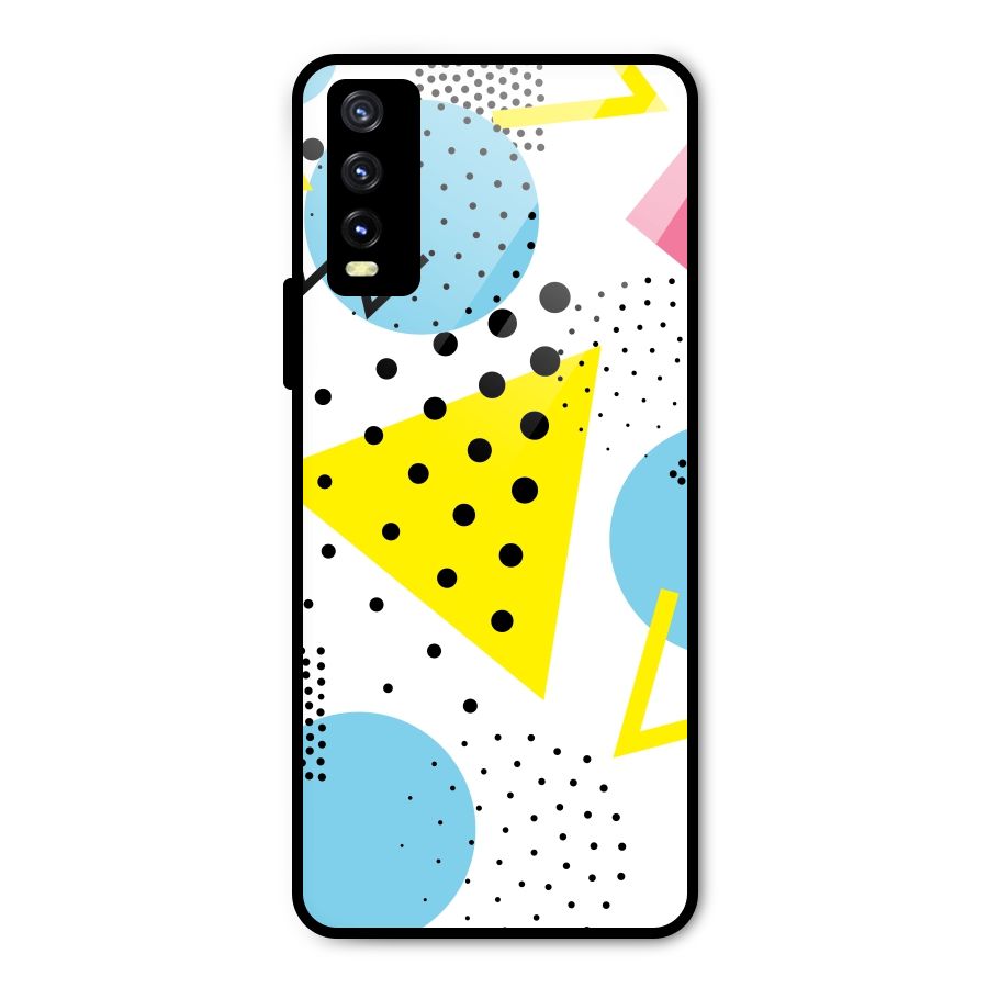 Abstract Geometry Metal Back Case for Vivo Y20g