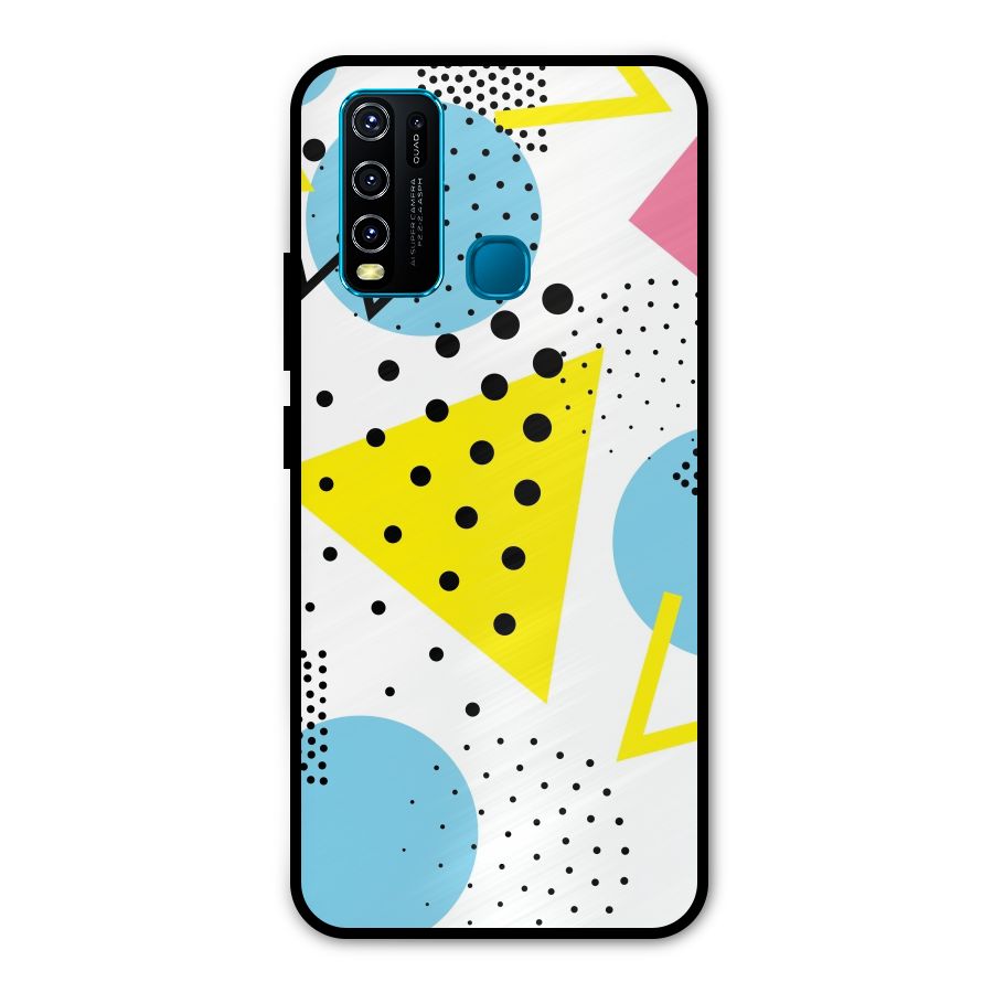Abstract Geometry Metal Back Case for Vivo Y50