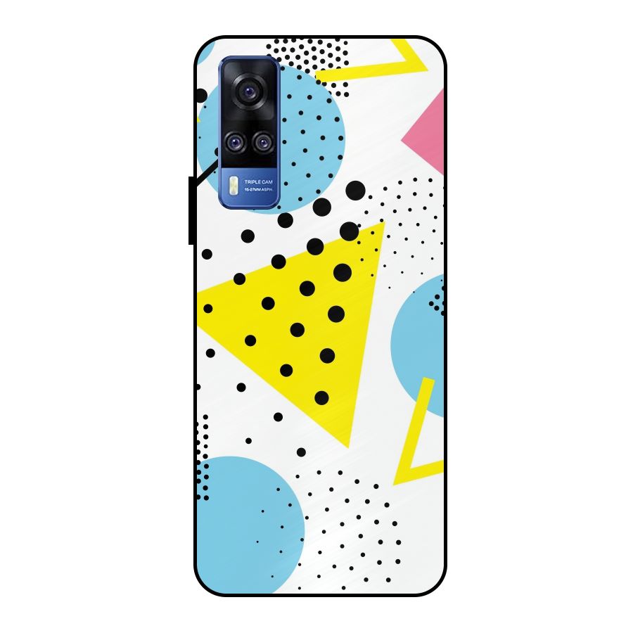 Abstract Geometry Metal Back Case for Vivo Y51