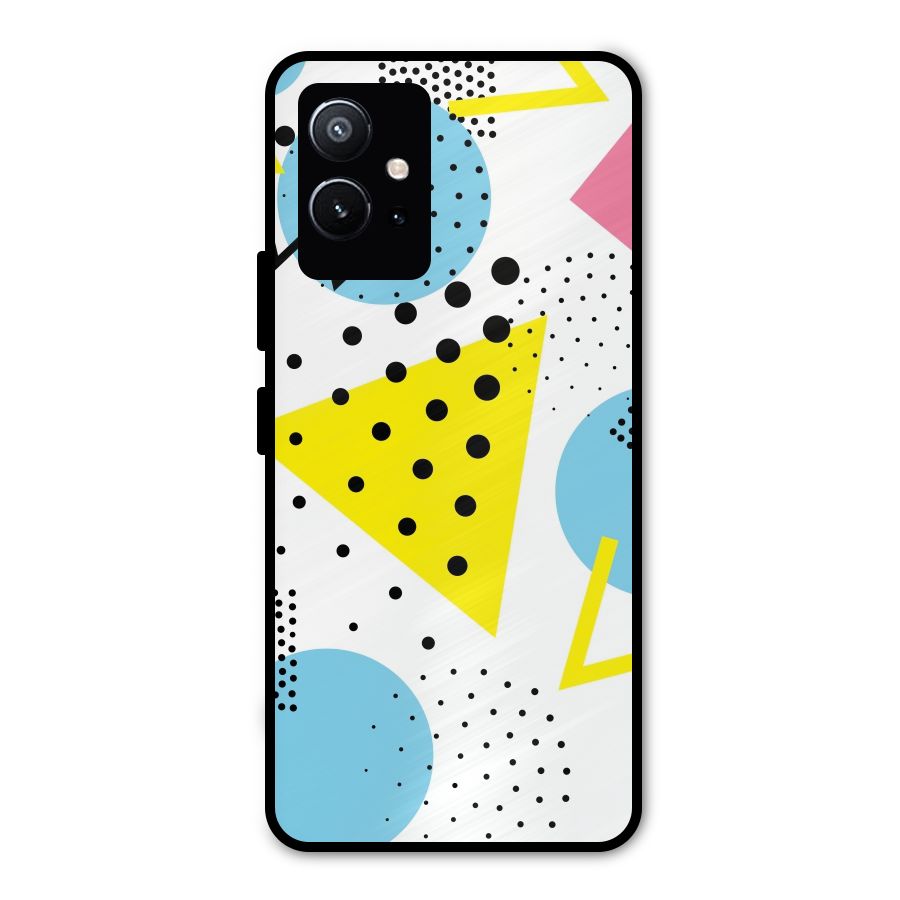 Abstract Geometry Metal Back Case for Vivo Y75 5G