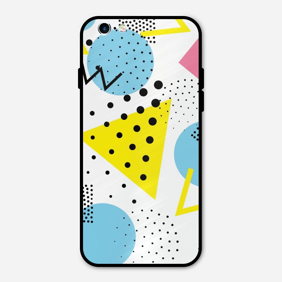 Abstract Geometry Metal Back Case for iPhone 6 6s