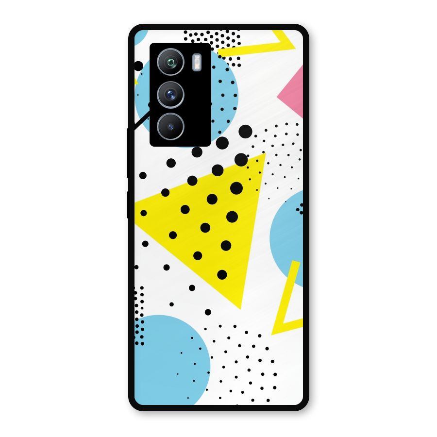 Abstract Geometry Metal Back Case for iQOO 9 SE