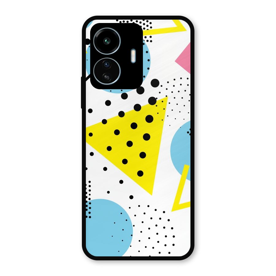 Abstract Geometry Metal Back Case for vivo iQOO Z6 Lite 5G