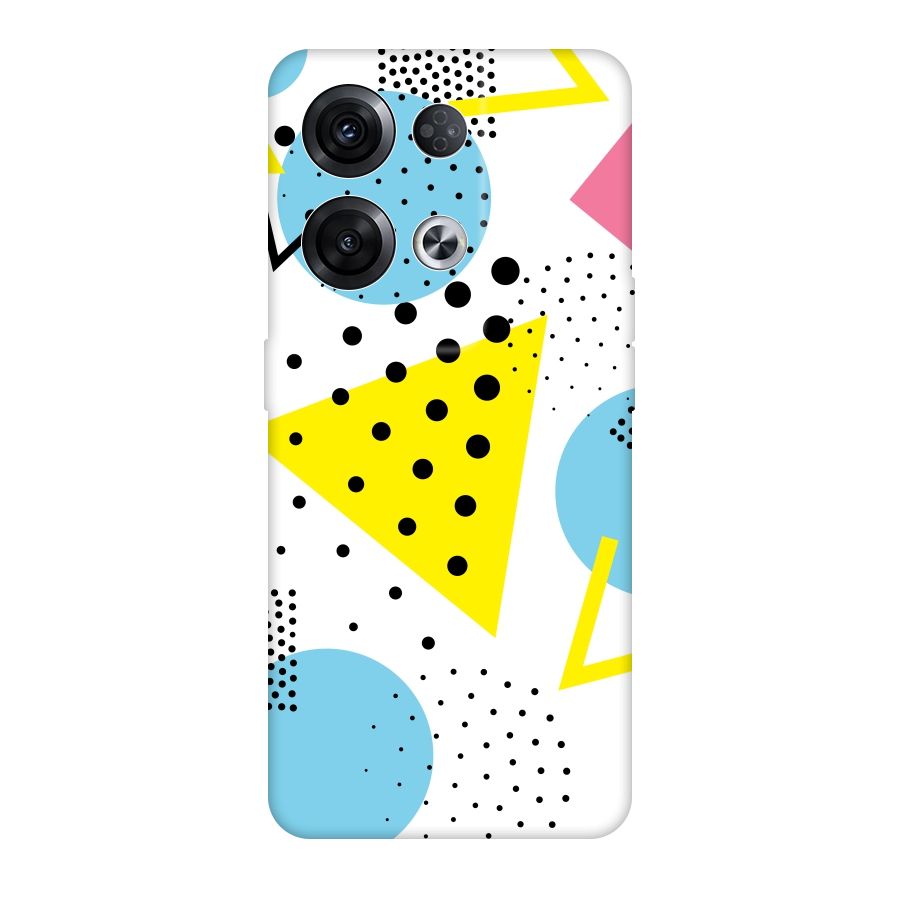 Abstract Geometry Original Polycarbonate Back Case for Oppo Reno8 Pro 5G