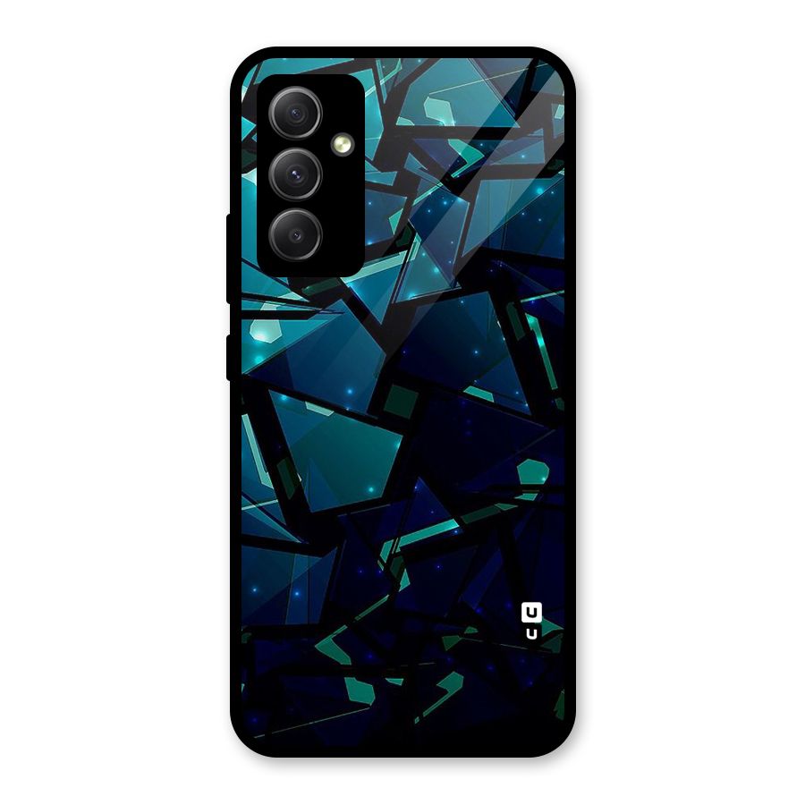 Abstract Glass Design Glass Back Case for Galaxy A34