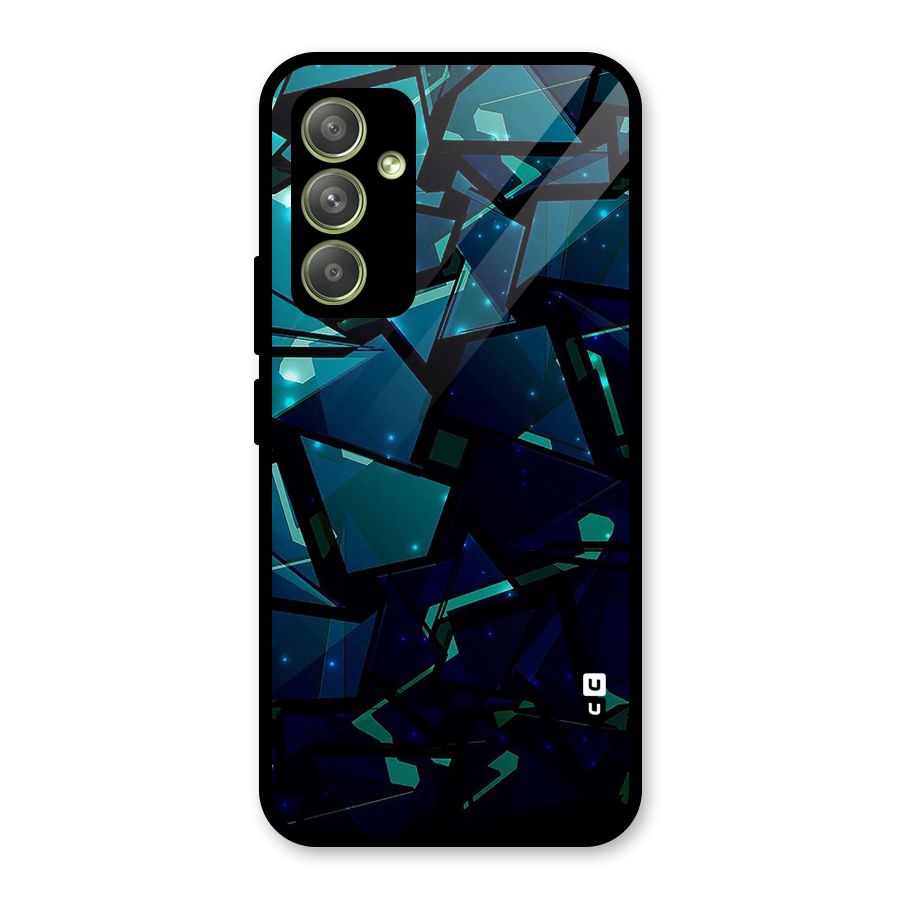 Abstract Glass Design Glass Back Case for Galaxy A54