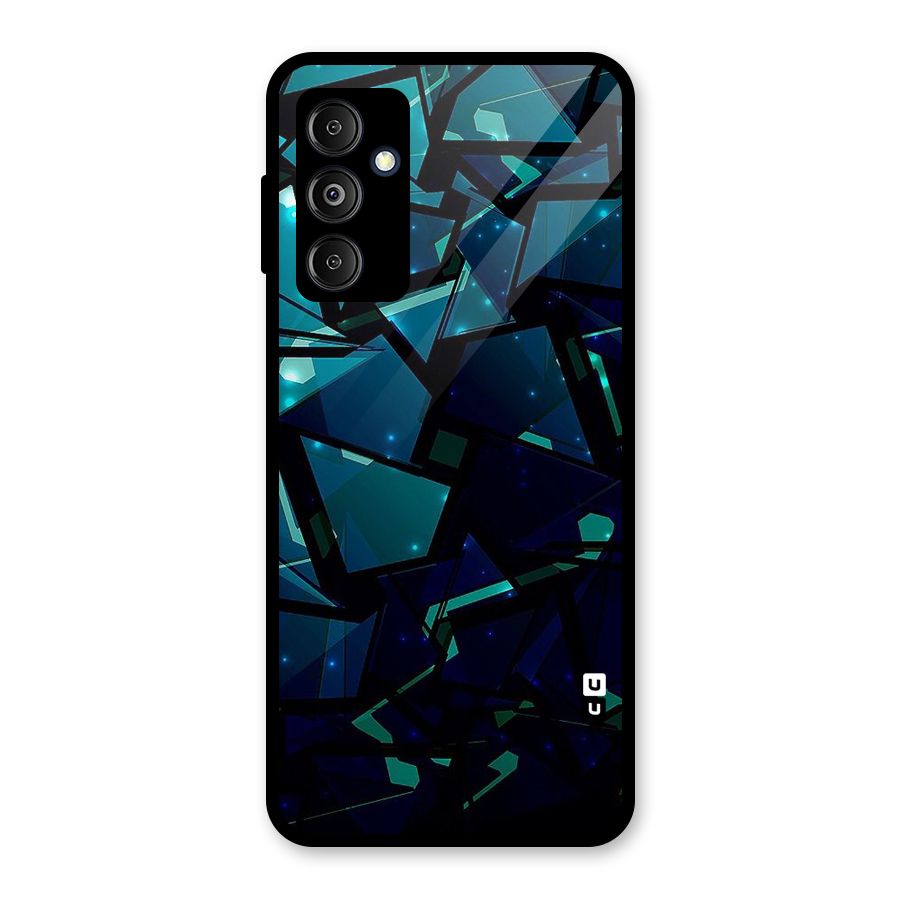 Abstract Glass Design Glass Back Case for Galaxy M14 5G