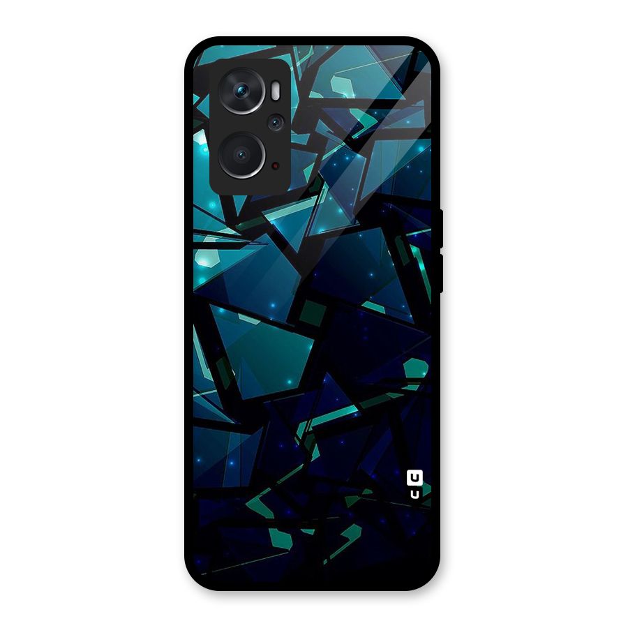 Abstract Glass Design Glass Back Case for Oppo K10 4G