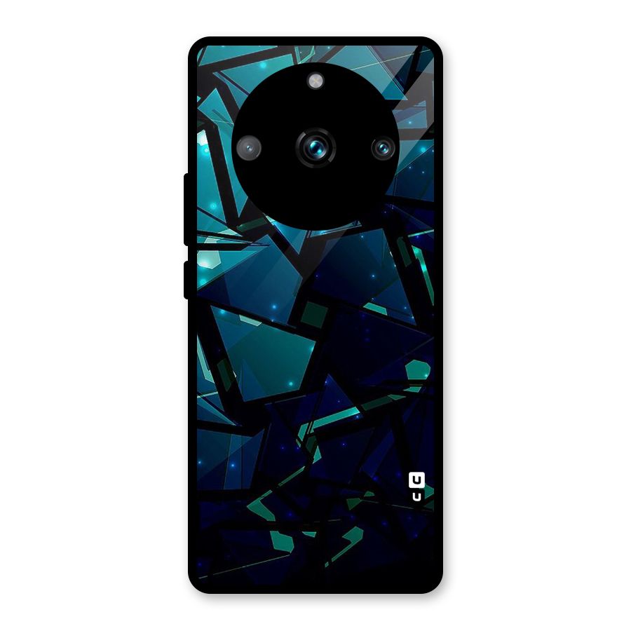 Abstract Glass Design Glass Back Case for Realme 11 Pro