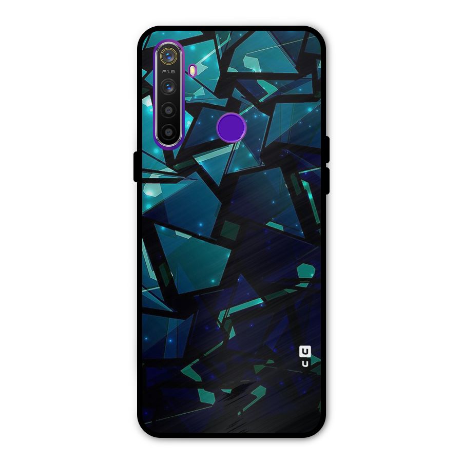 Abstract Glass Design Glass Back Case for Realme 5s