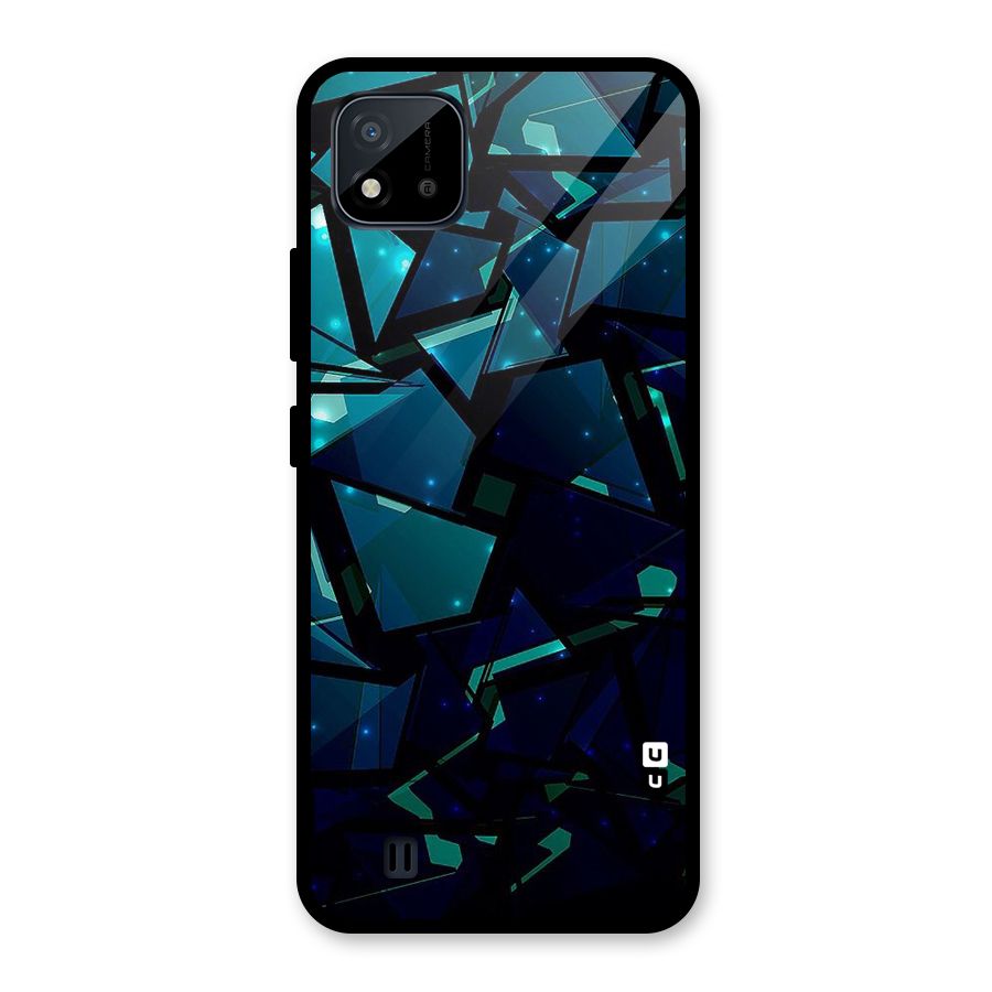 Abstract Glass Design Glass Back Case for Realme C11 2021