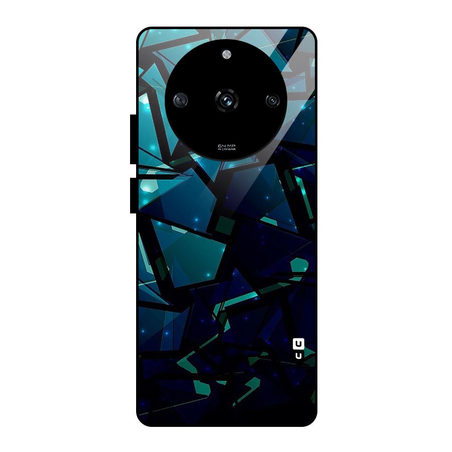 Abstract Glass Design Glass Back Case for Realme Narzo 60 5G