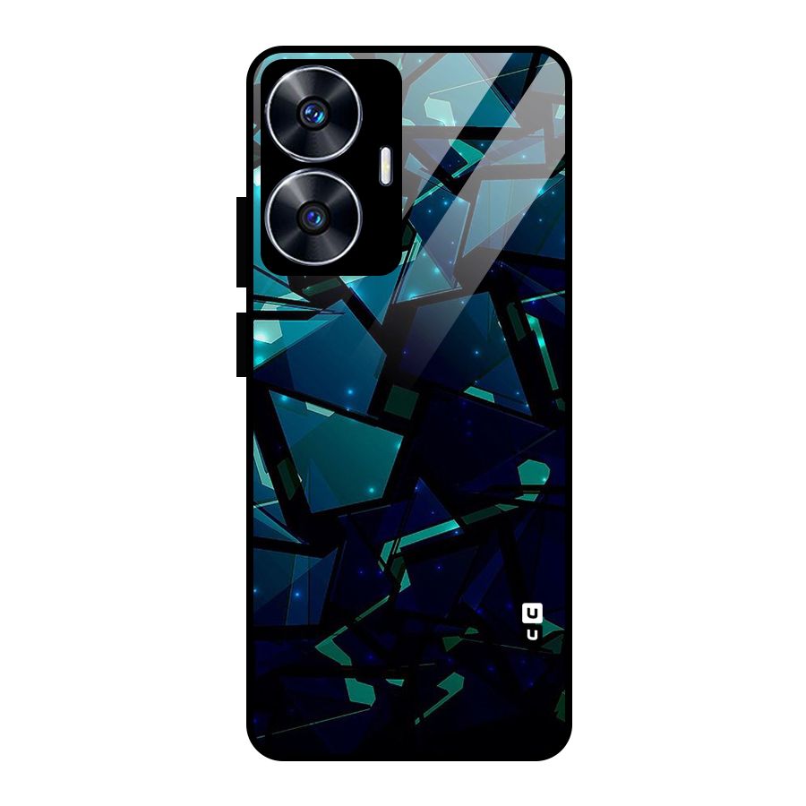 Abstract Glass Design Glass Back Case for Realme Narzo N55
