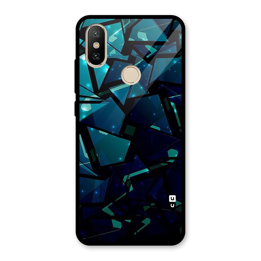Abstract Glass Design Glass Back Case for Redmi A2
