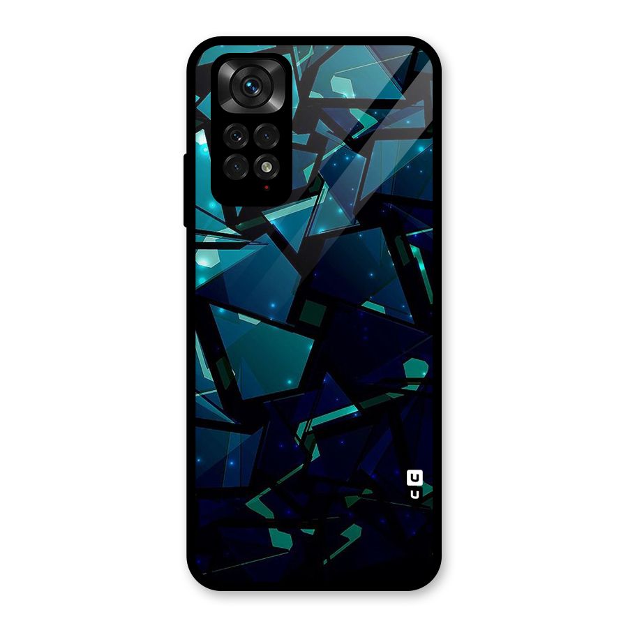 Abstract Glass Design Glass Back Case for Redmi Note 11S