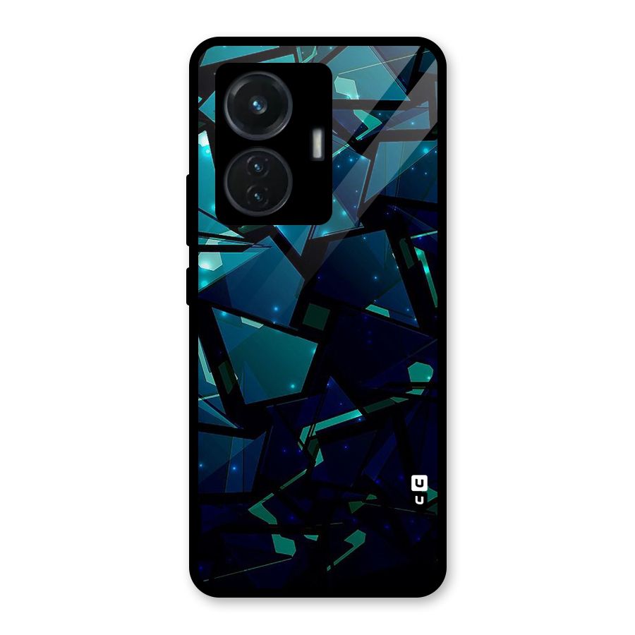 Abstract Glass Design Glass Back Case for Vivo T1 44W