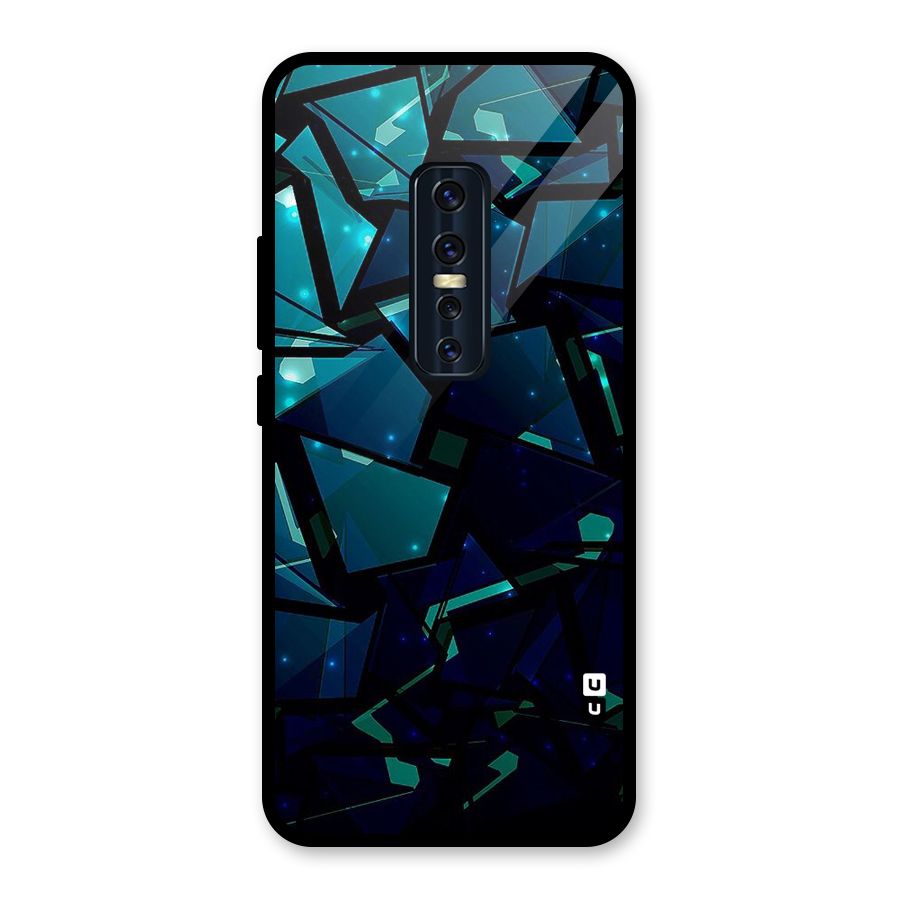 Abstract Glass Design Glass Back Case for Vivo V17 Pro