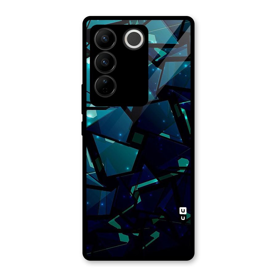 Abstract Glass Design Glass Back Case for Vivo V27