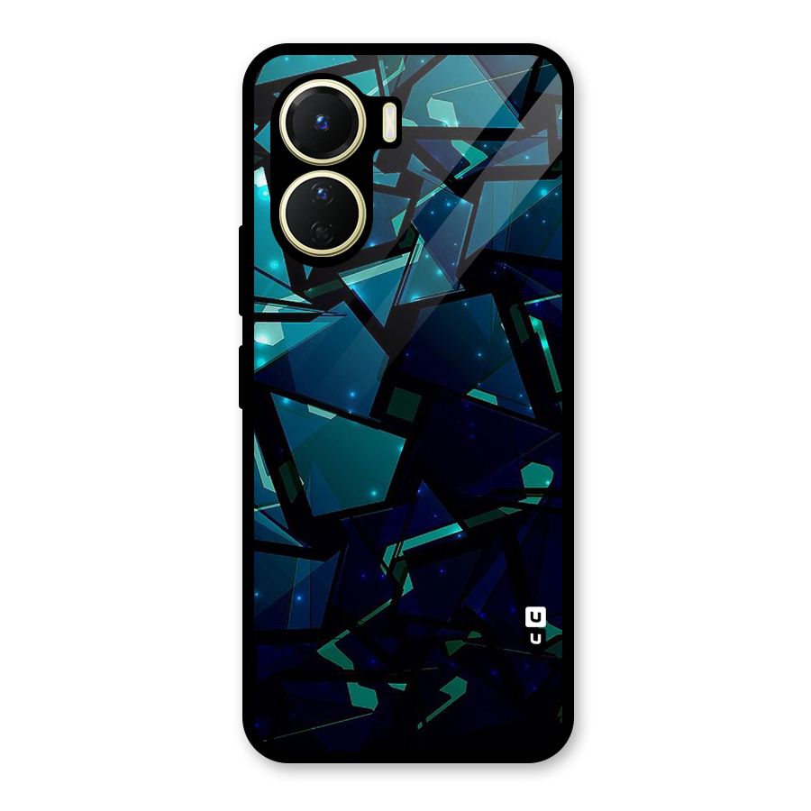 Abstract Glass Design Glass Back Case for Vivo Y16