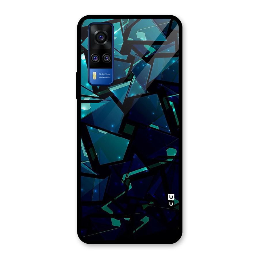 Abstract Glass Design Glass Back Case for Vivo Y31