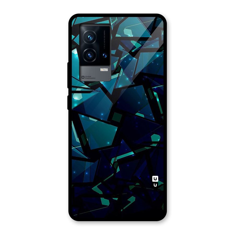 Abstract Glass Design Glass Back Case for iQOO 9 5G