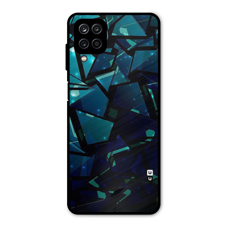Abstract Glass Design Metal Back Case for Galaxy A12