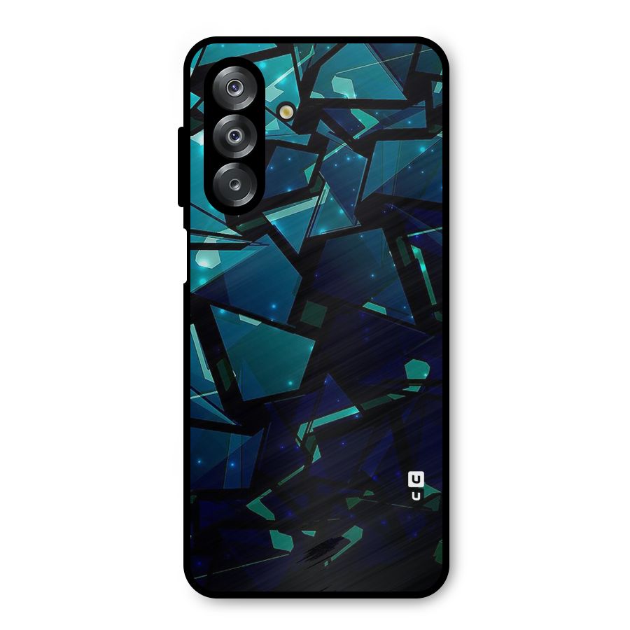 Abstract Glass Design Metal Back Case for Galaxy A26