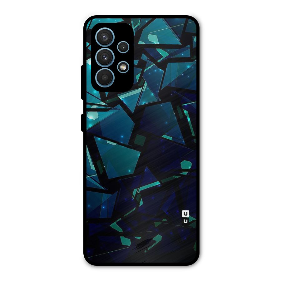 Abstract Glass Design Metal Back Case for Galaxy A32