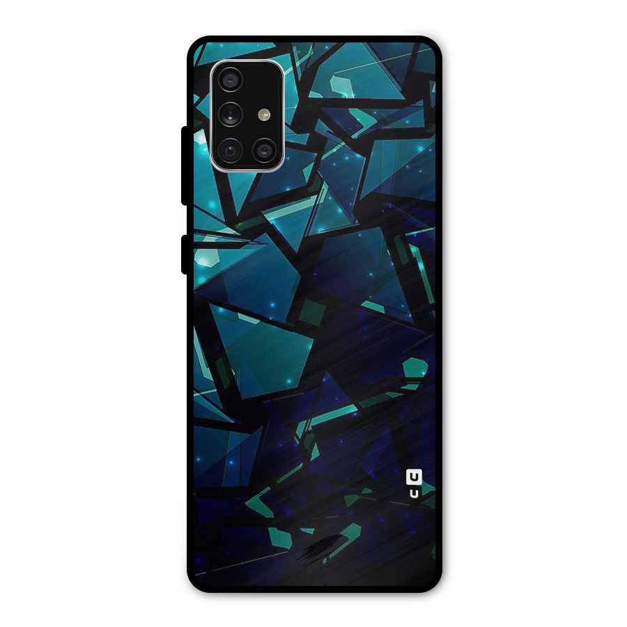 Abstract Glass Design Metal Back Case for Galaxy A71