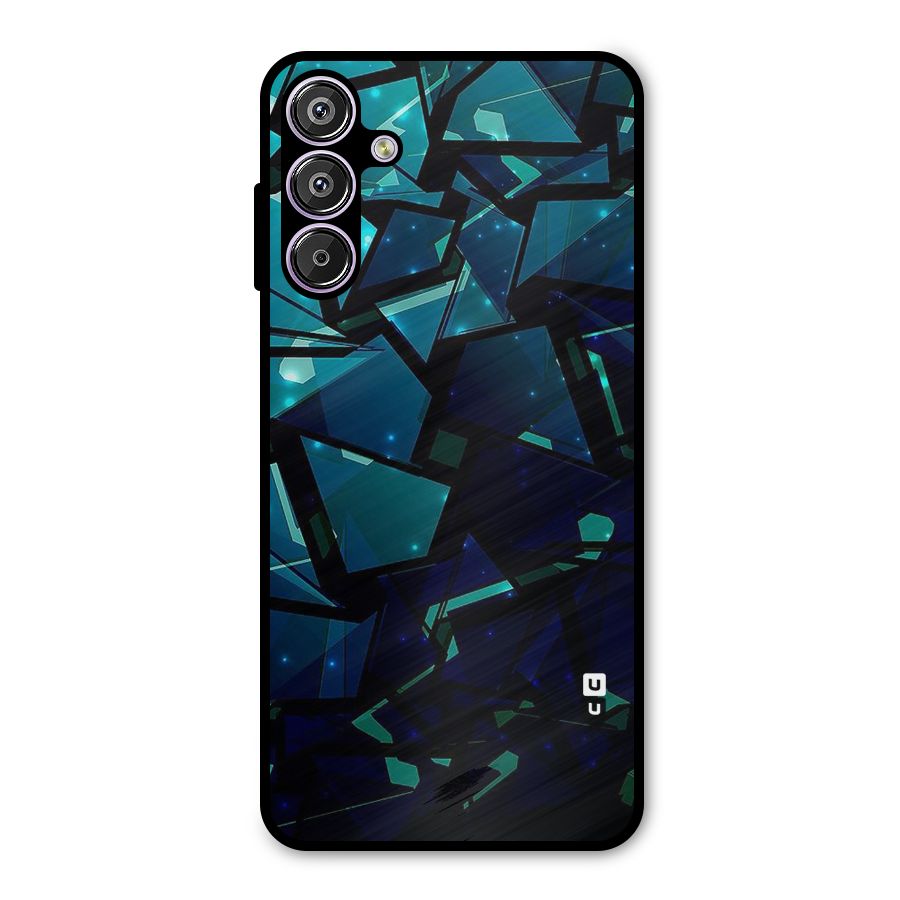 Abstract Glass Design Metal Back Case for Galaxy M15