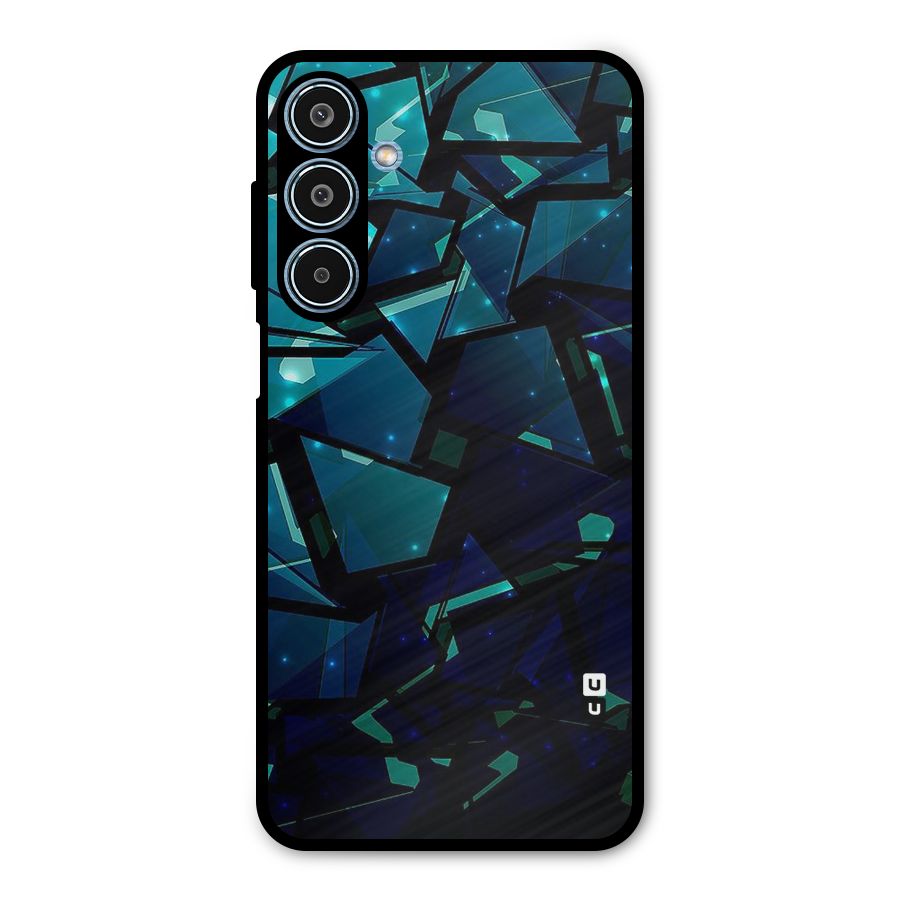 Abstract Glass Design Metal Back Case for Galaxy M35
