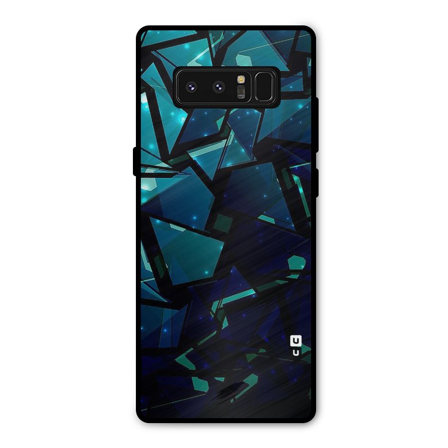 Abstract Glass Design Metal Back Case for Galaxy Note 8