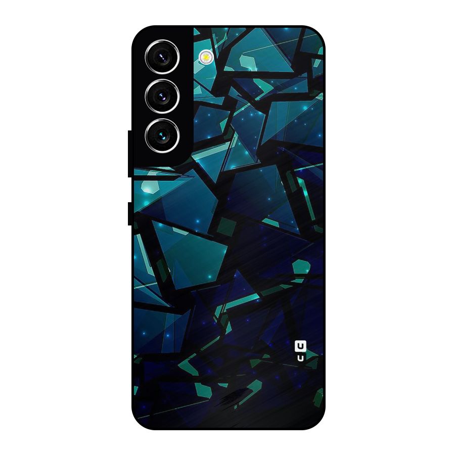 Abstract Glass Design Metal Back Case for Galaxy S22 5G
