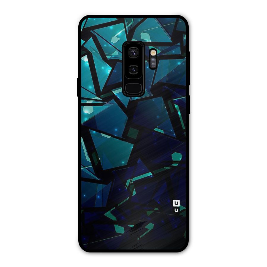 Abstract Glass Design Metal Back Case for Galaxy S9 Plus
