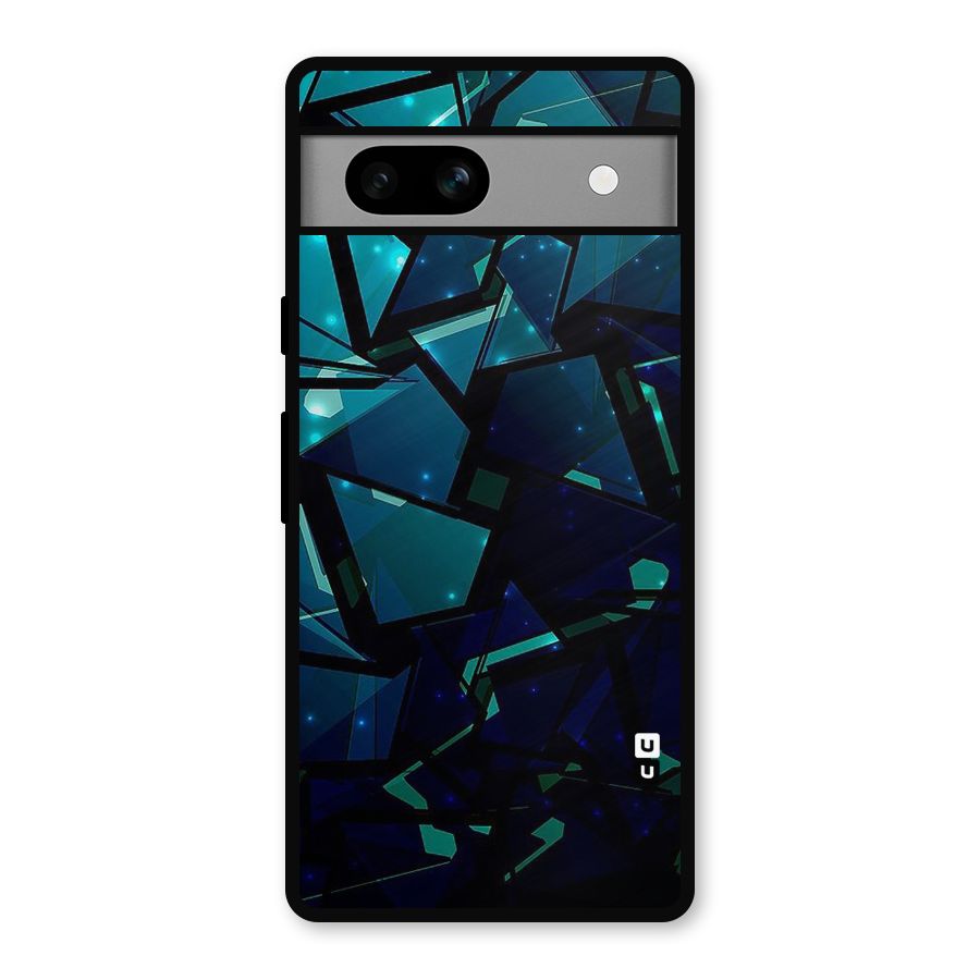 Abstract Glass Design Metal Back Case for Google Pixel 7a