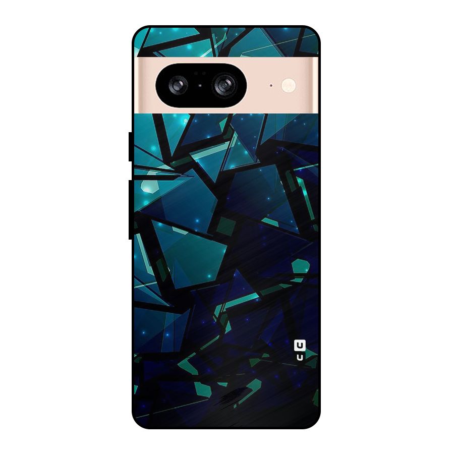 Abstract Glass Design Metal Back Case for Google Pixel 8